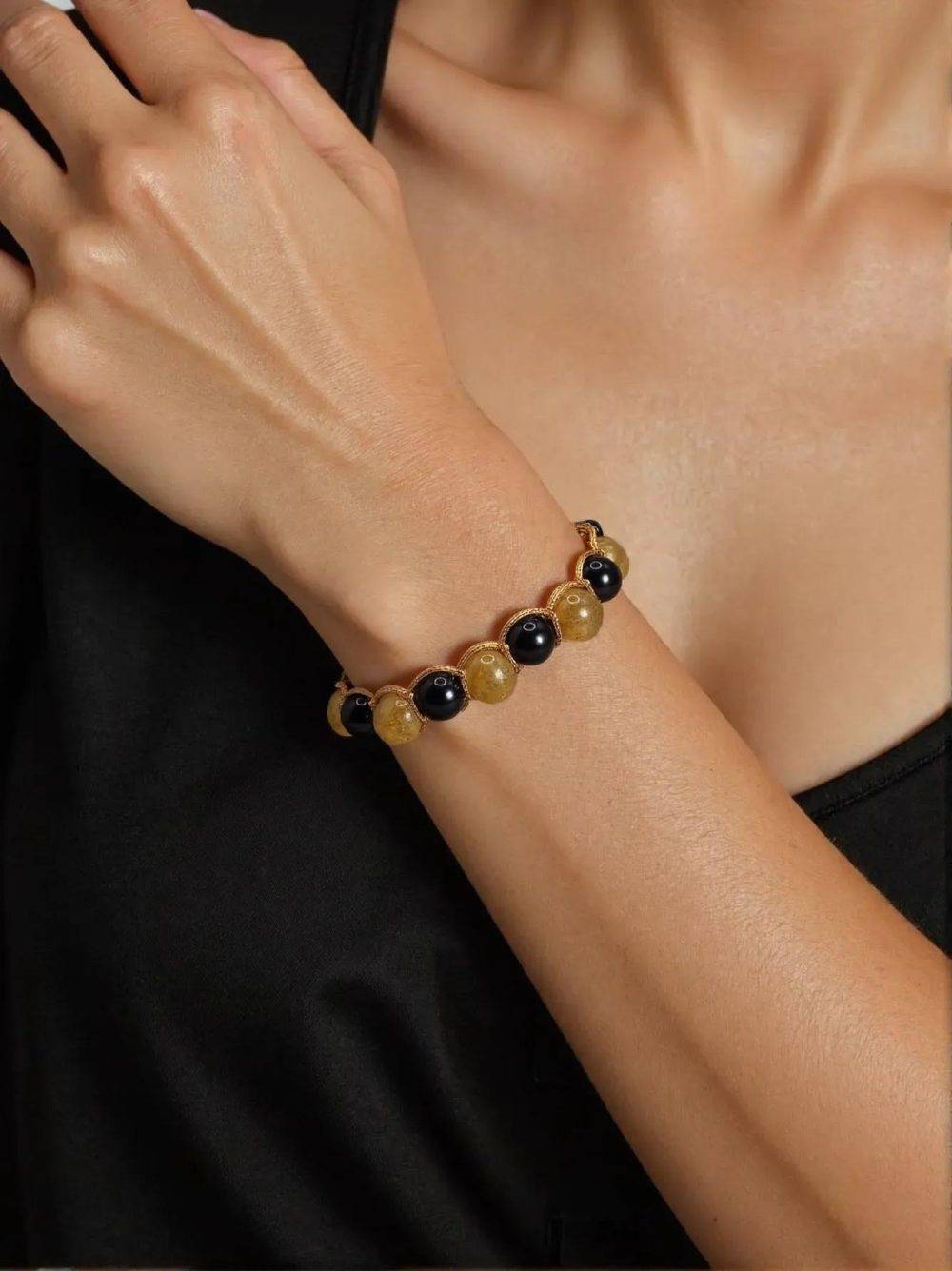 Guardian Gold – Citrine & Black Tourmaline Ki-Band - Image 2